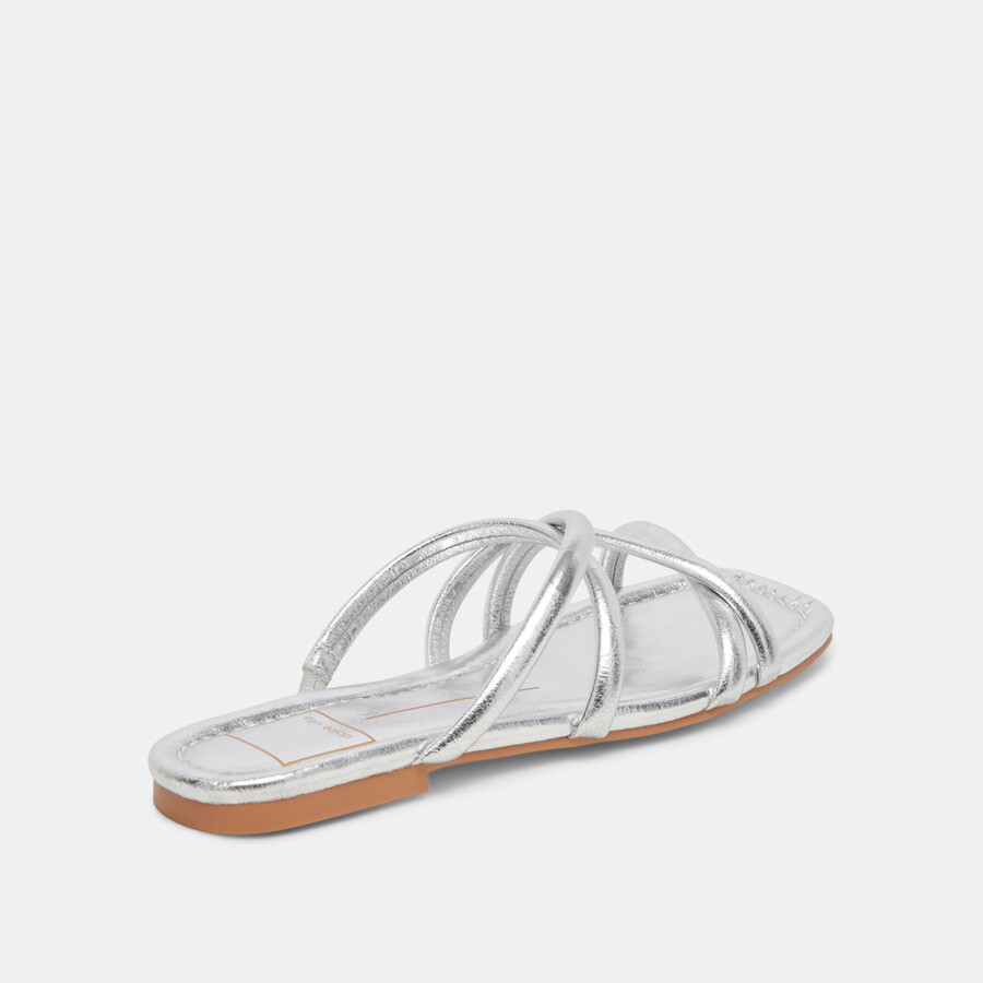 lanza sandals silver metallic stella