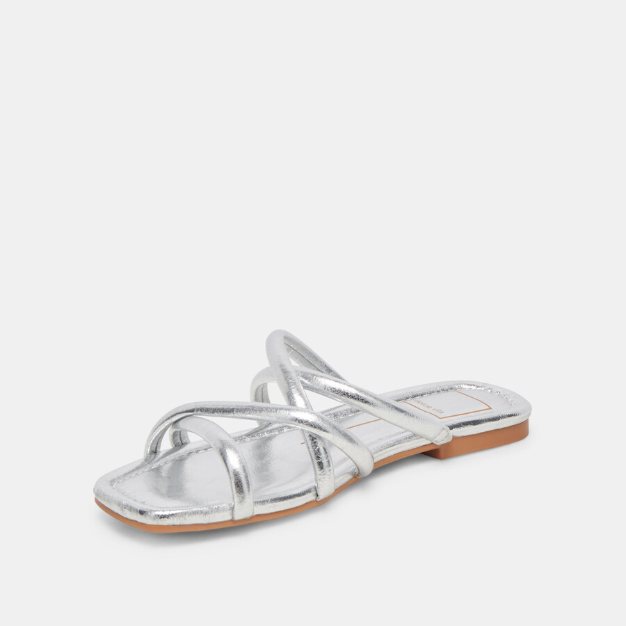 lanza sandals silver metallic stella
