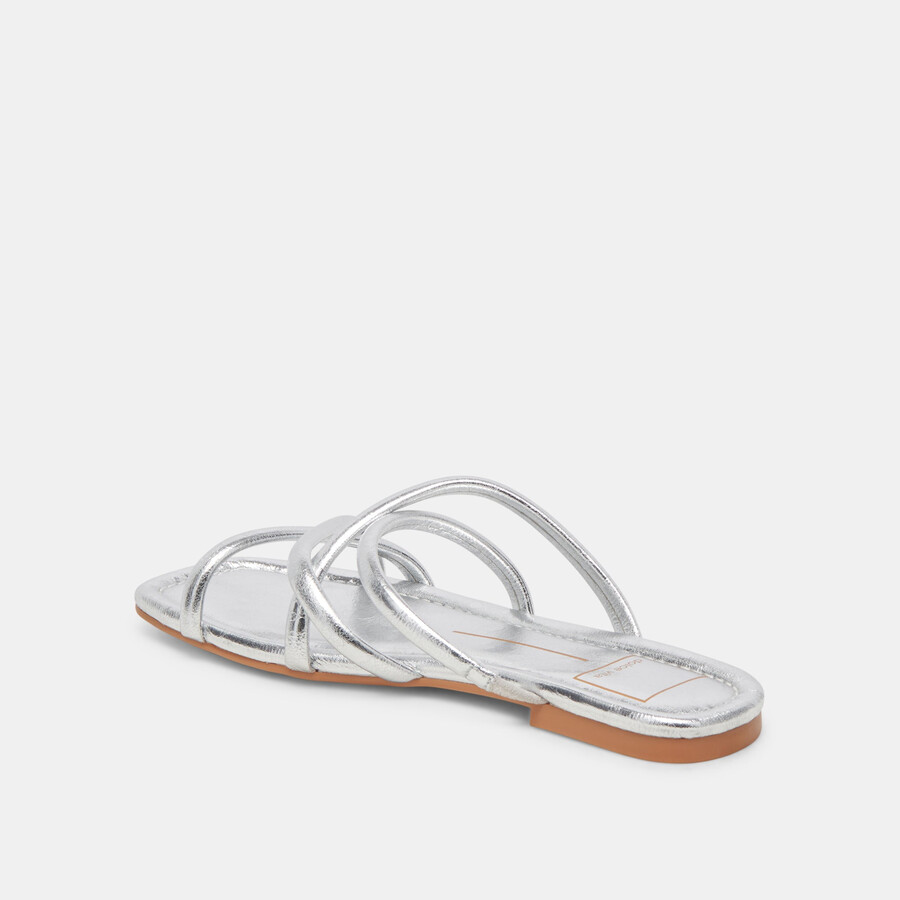 lanza sandals silver metallic stella