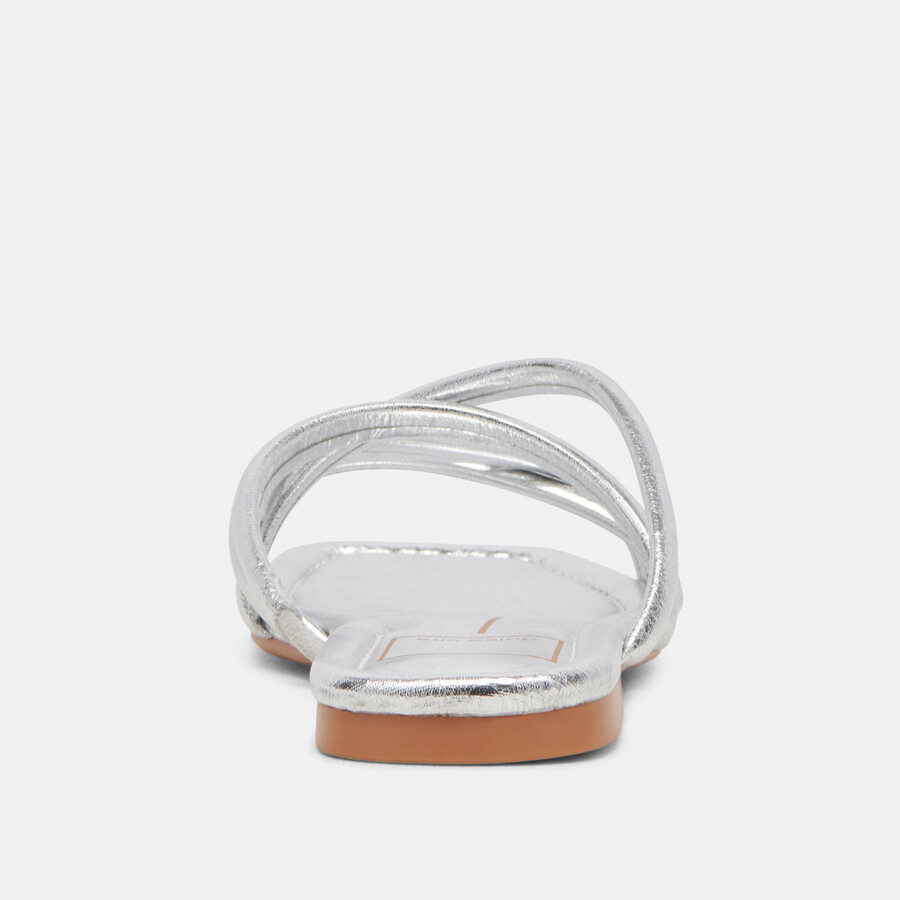 lanza sandals silver metallic stella