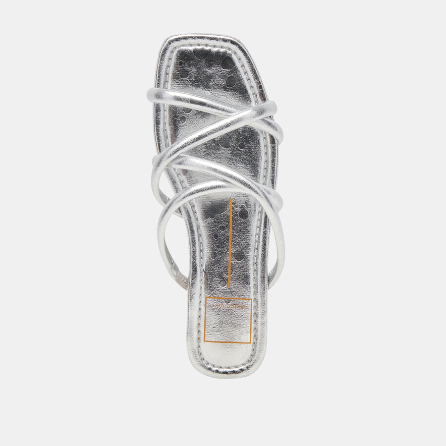 lanza sandals silver metallic stella