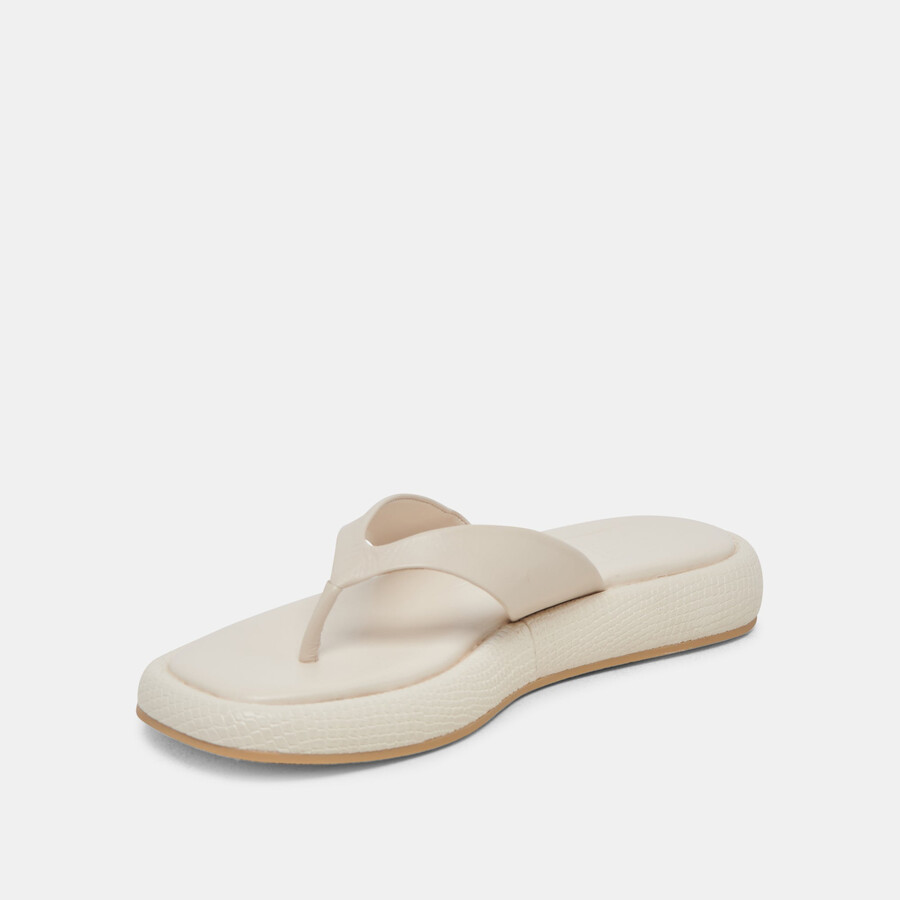 adin sandals ivory leather