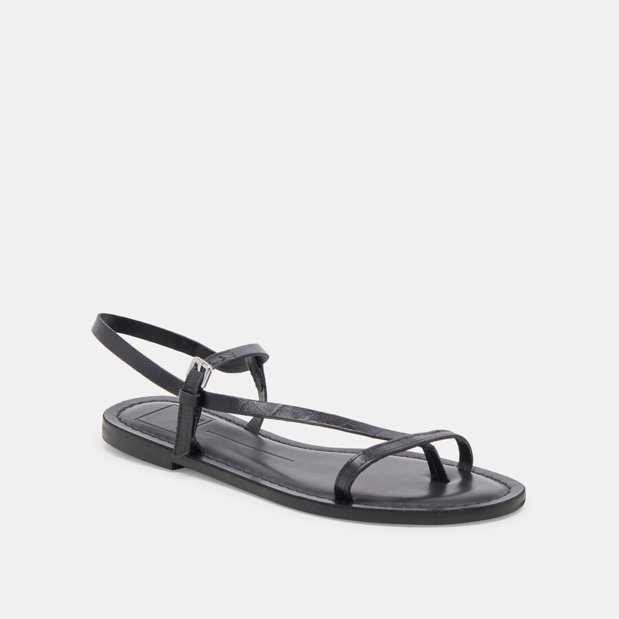 wandre sandals noir embossed leather