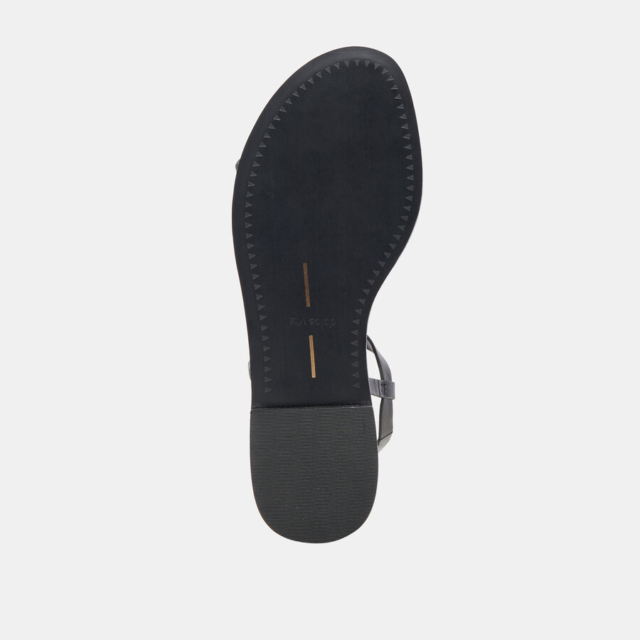 wandre sandals noir embossed leather