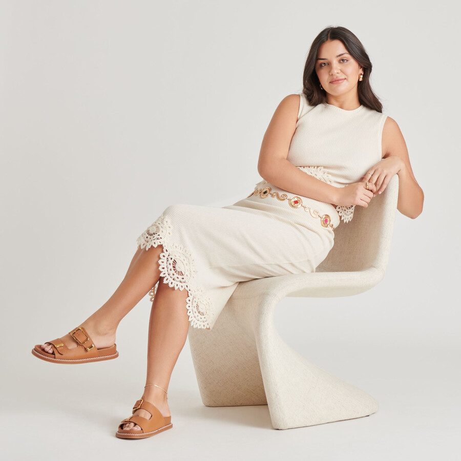 sevana sandals saddle leather