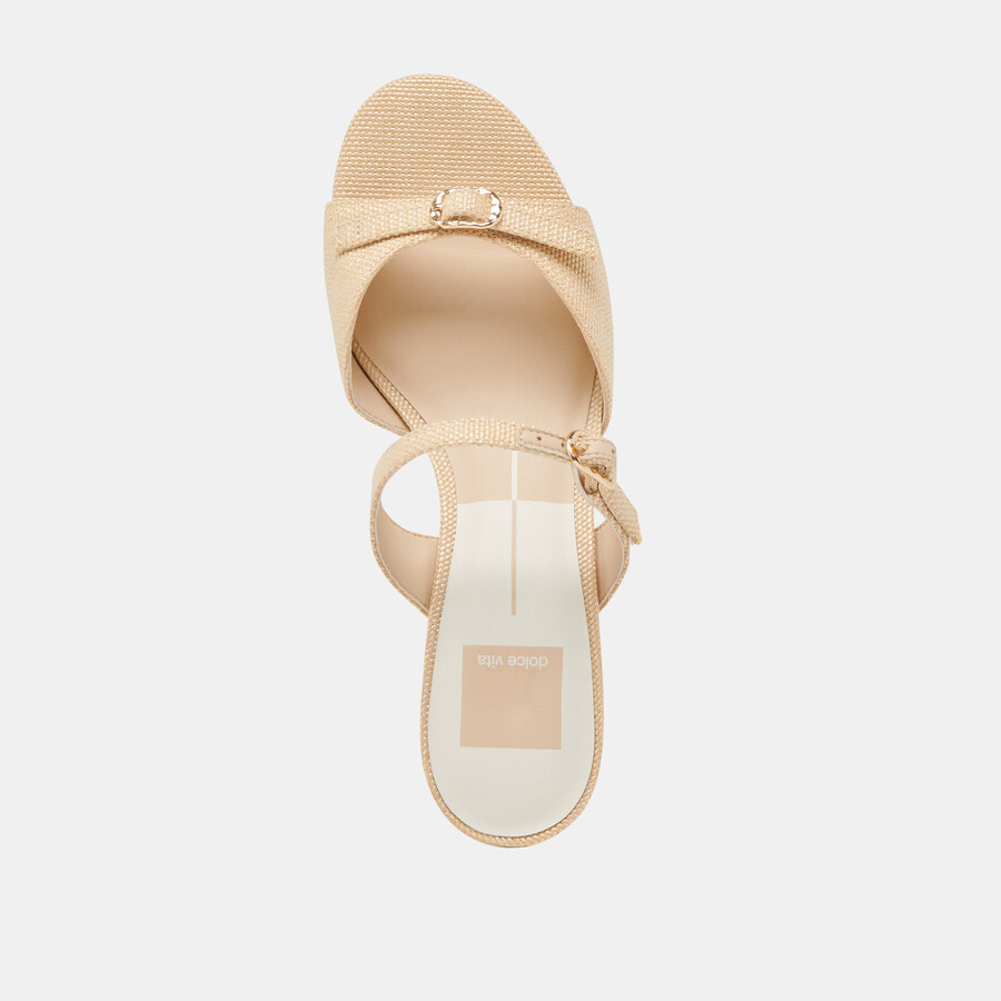 lorali heels lt natural raffia
