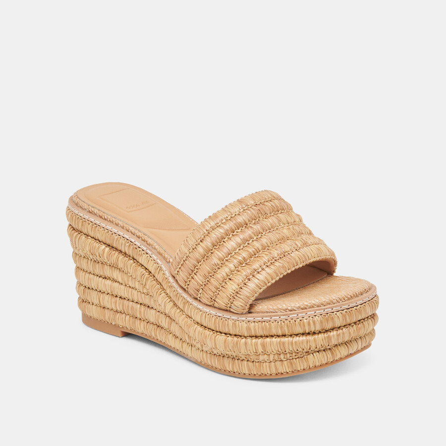 throne wedges lt natural raffia