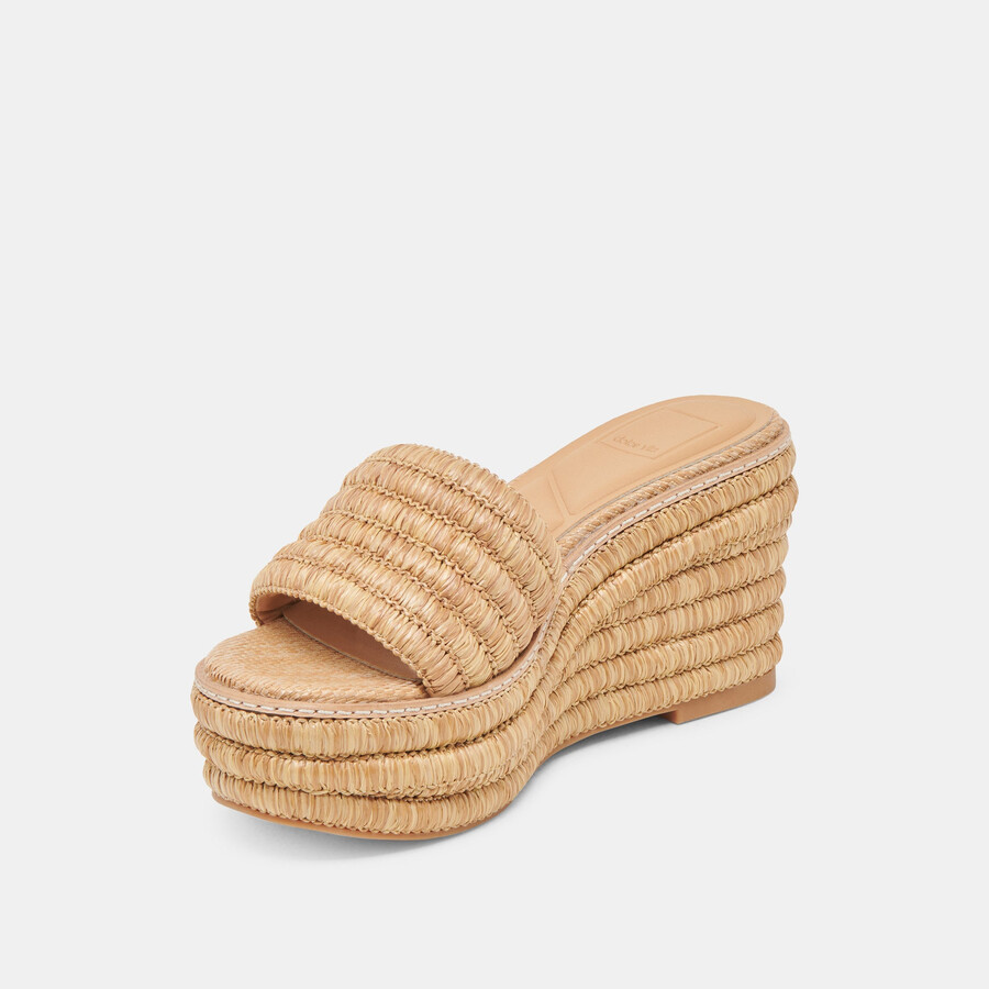throne wedges lt natural raffia