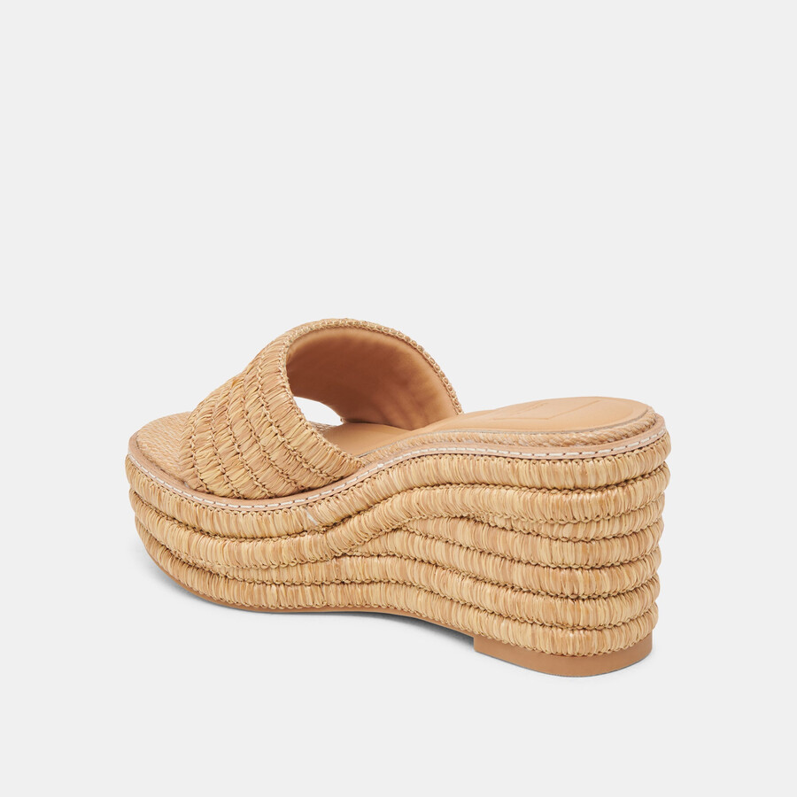 throne wedges lt natural raffia