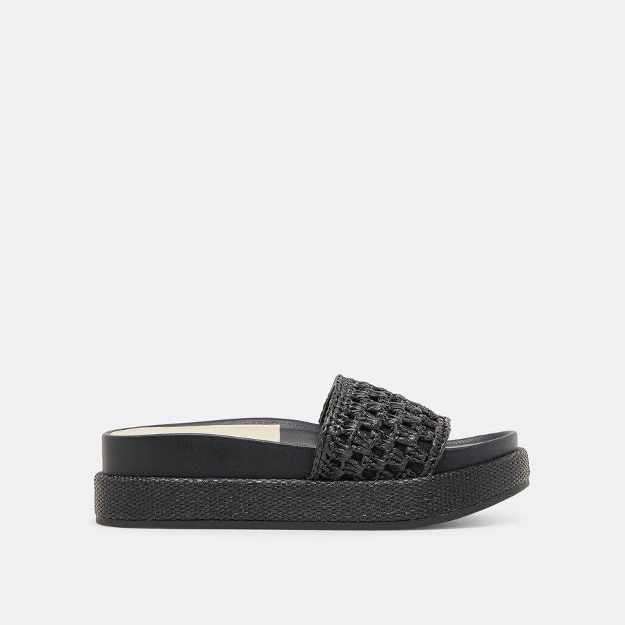 sidona sandals onyx raffia