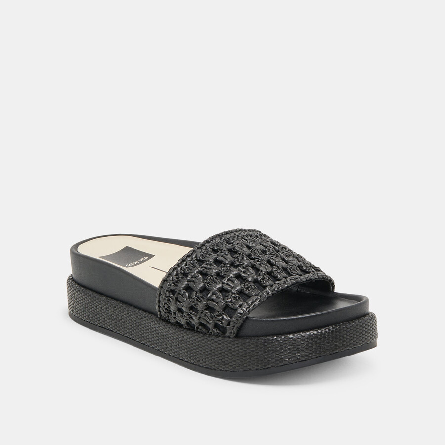 sidona sandals onyx raffia
