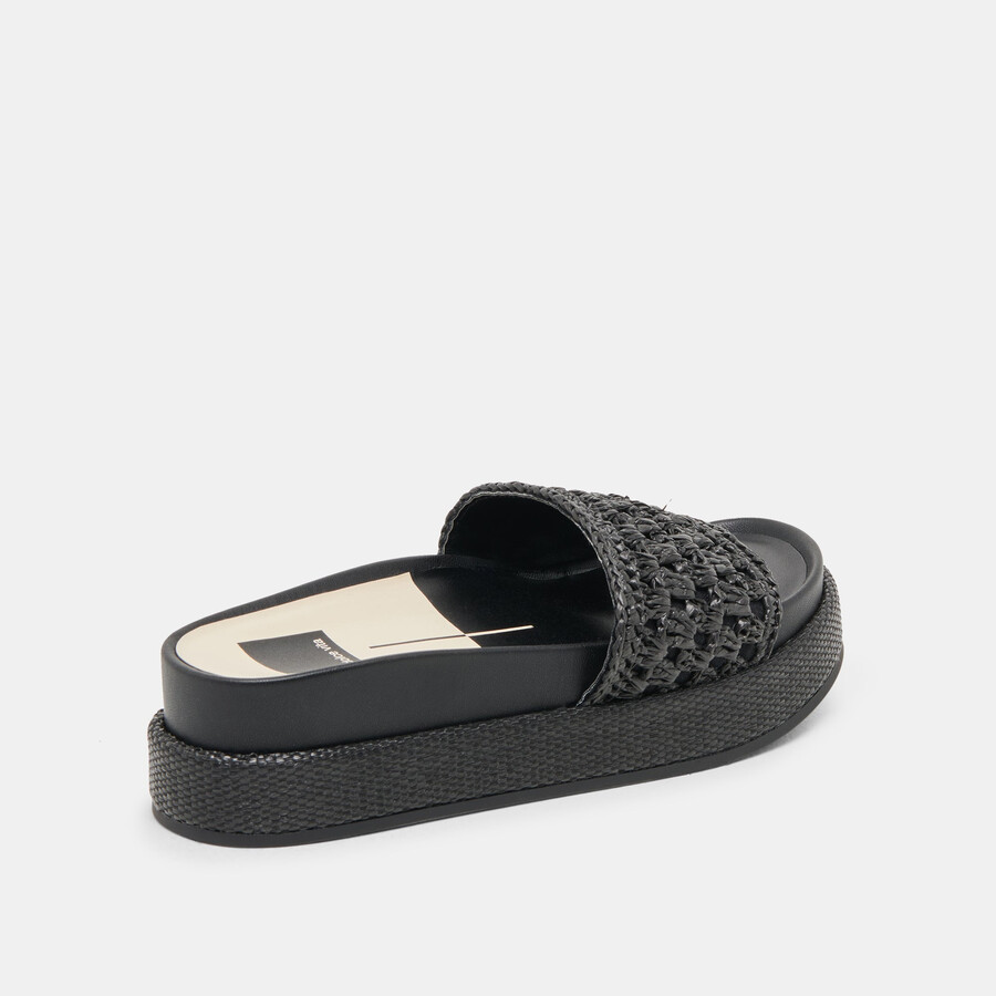 sidona sandals onyx raffia