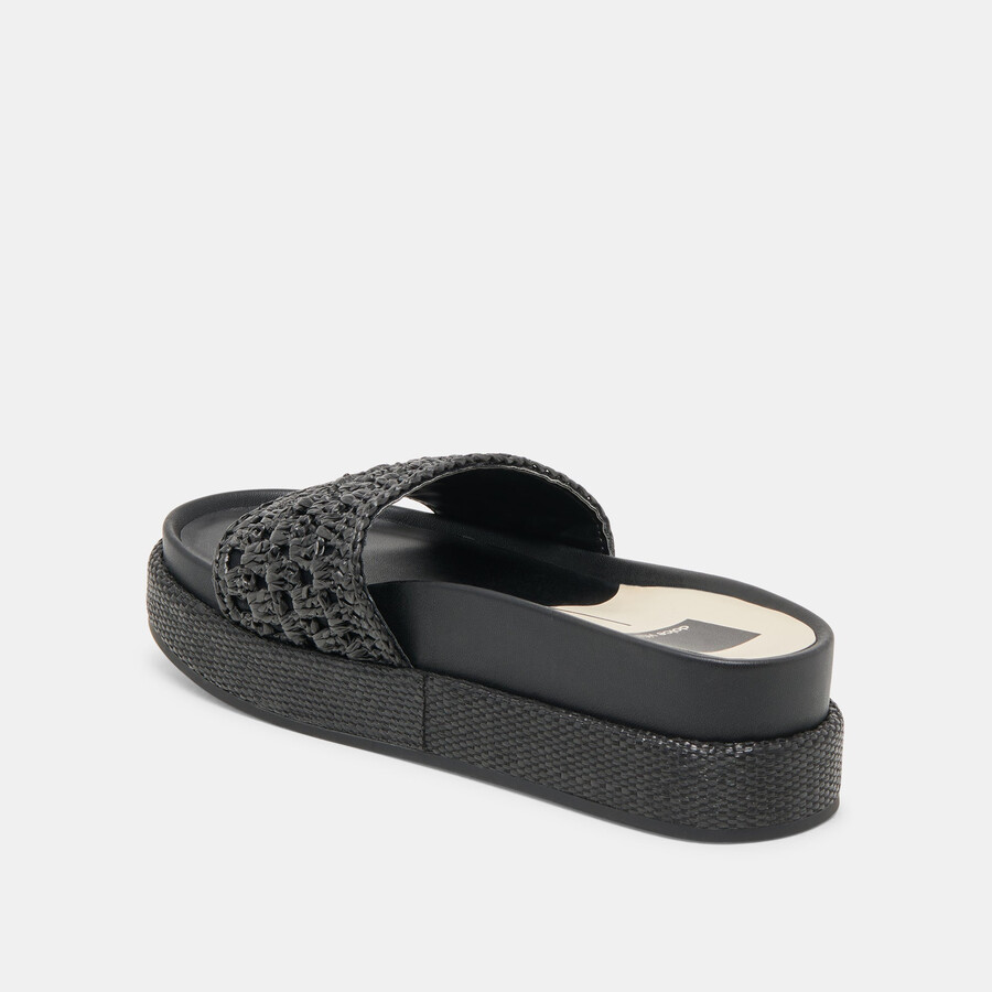 sidona sandals onyx raffia