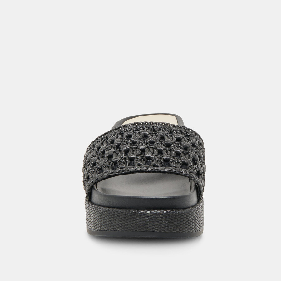 sidona sandals onyx raffia