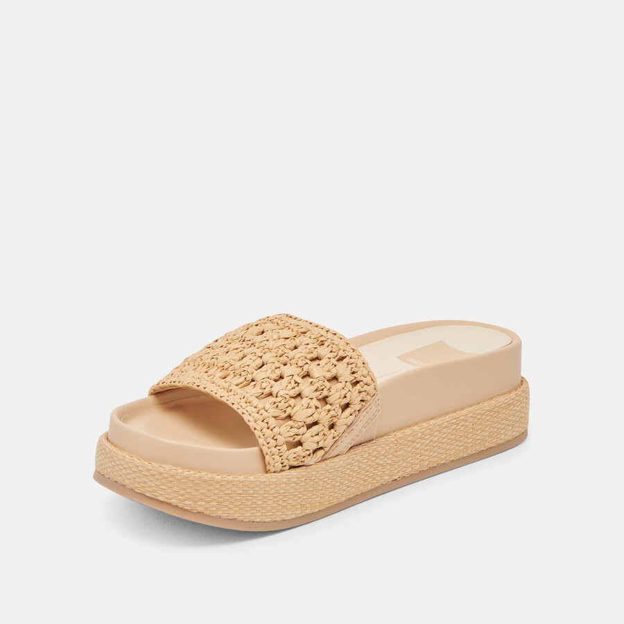 sidona sandals lt natural raffia