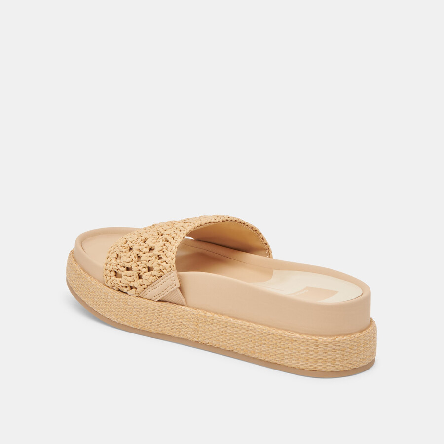 sidona sandals lt natural raffia