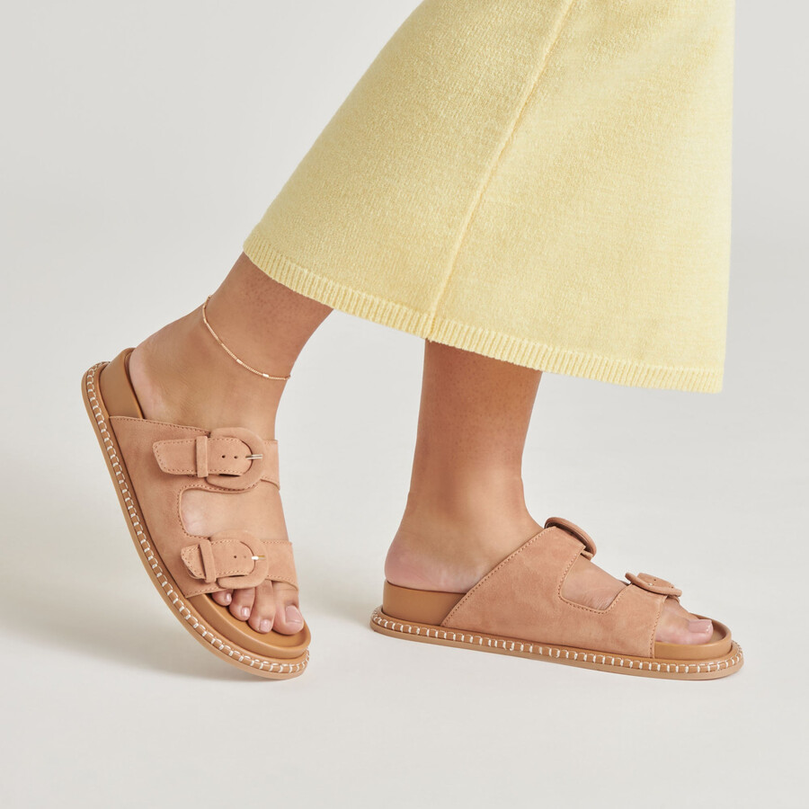 shauny sandals toffee suede