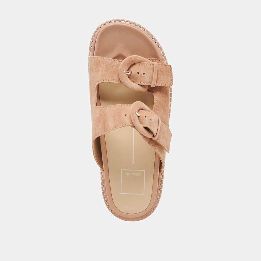 shauny sandals toffee suede
