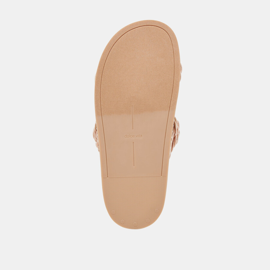 sherla sandals praline raffia