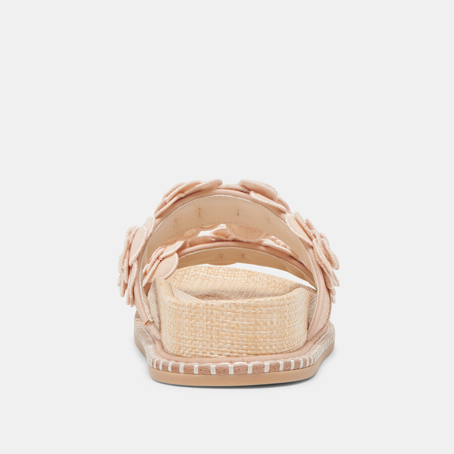 sherla sandals praline raffia