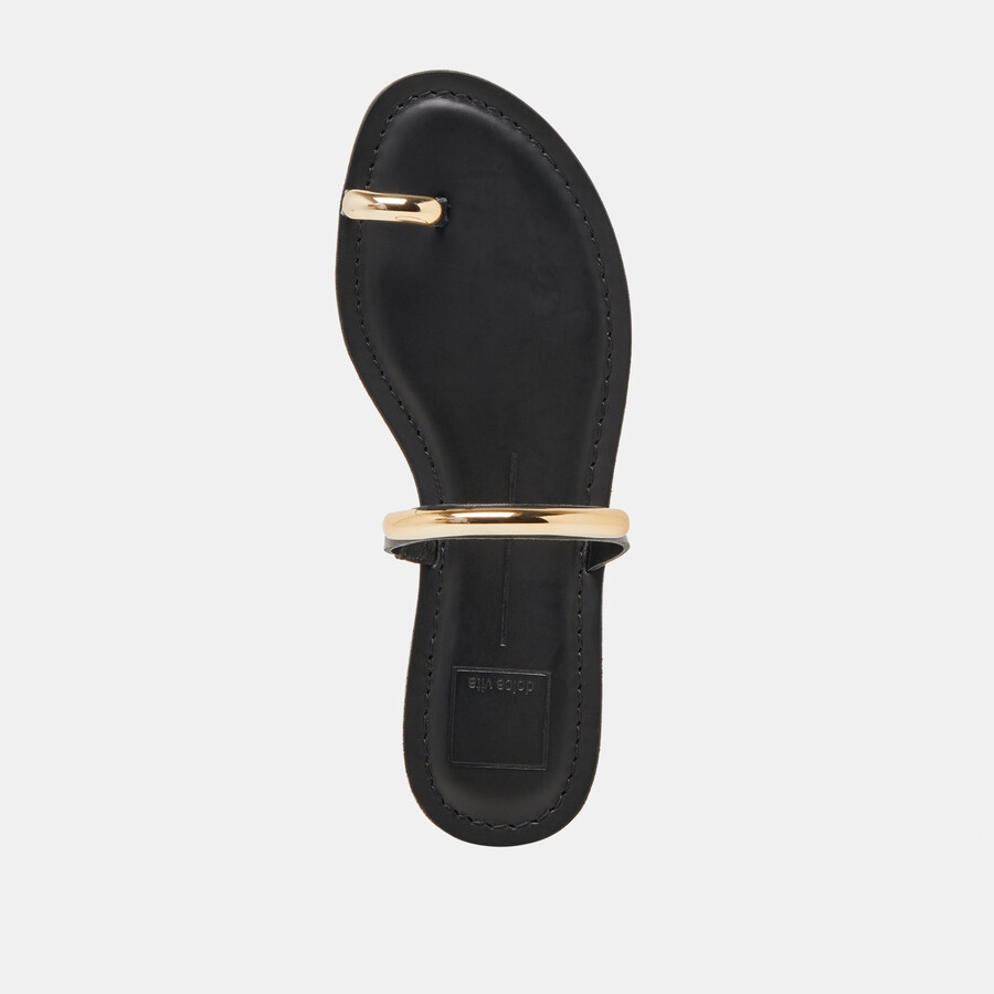wink sandals black leather