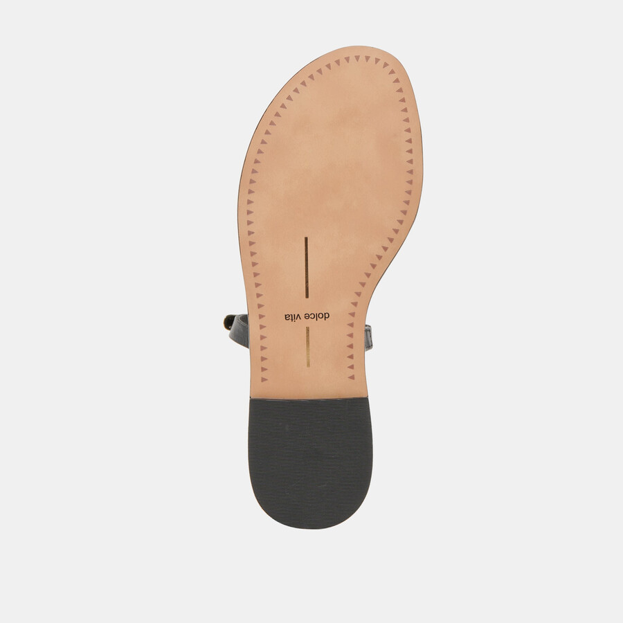 wink sandals black leather
