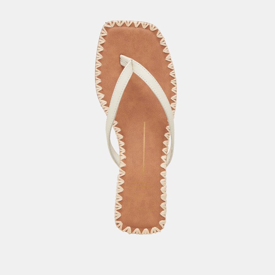 barty sandals white leather