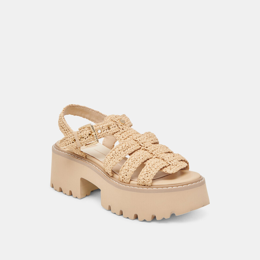 latice sandals lt natural knit