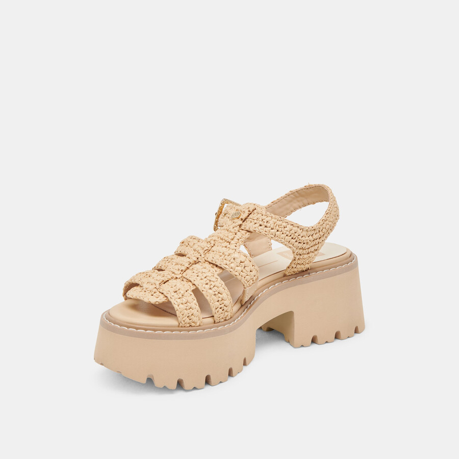 latice sandals lt natural knit