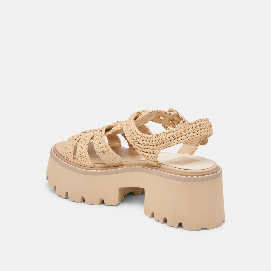 latice sandals lt natural knit