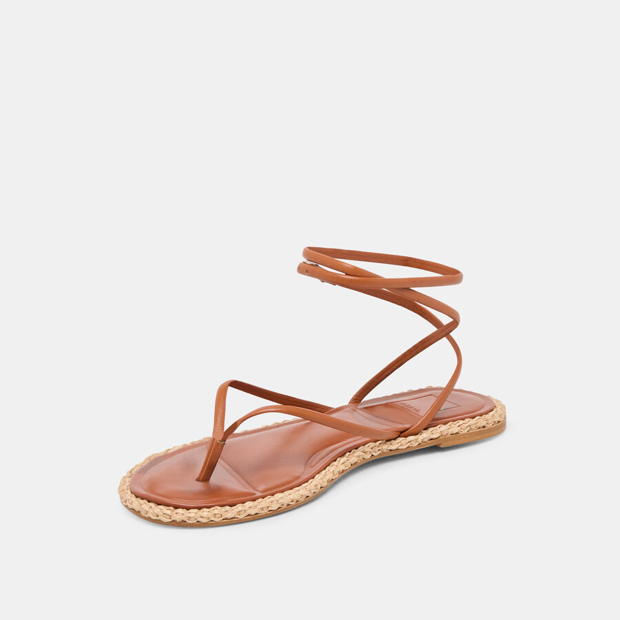 cove sandals brown leather