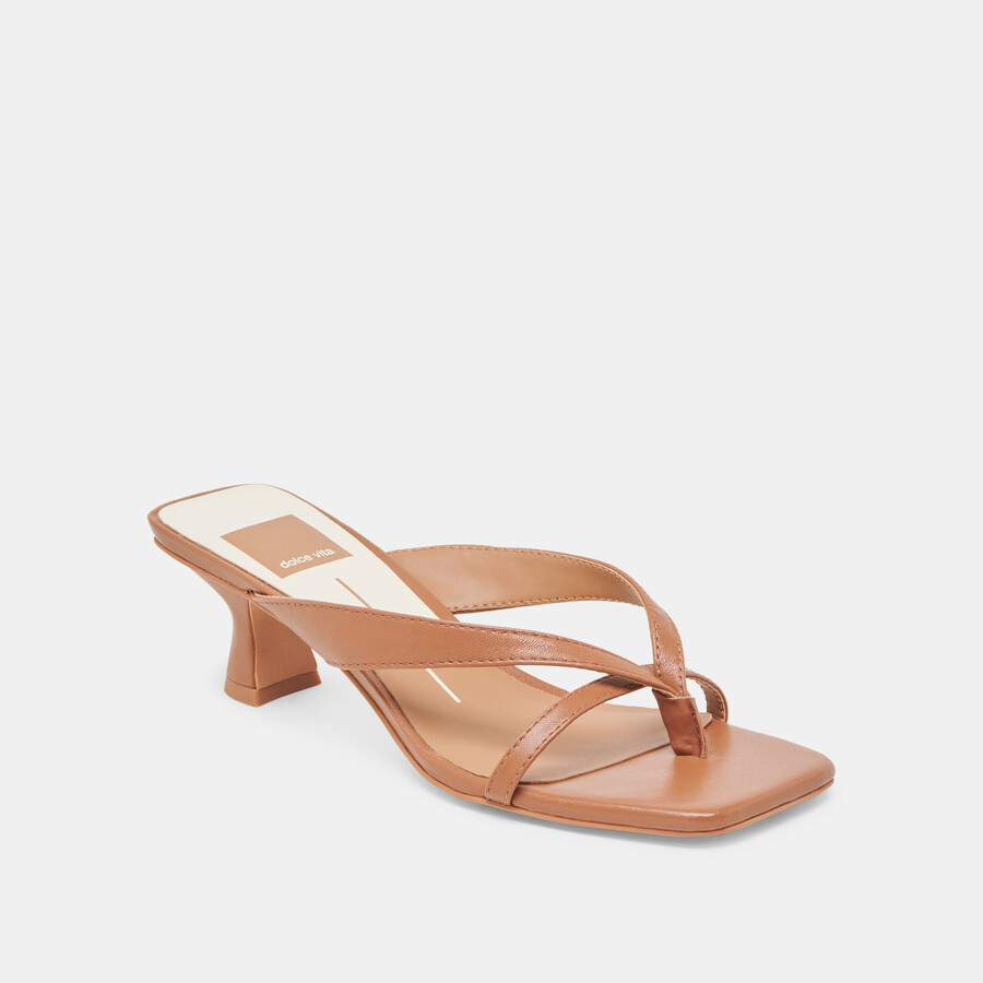 brevel heels saddle leather
