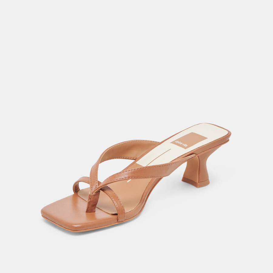 brevel heels saddle leather