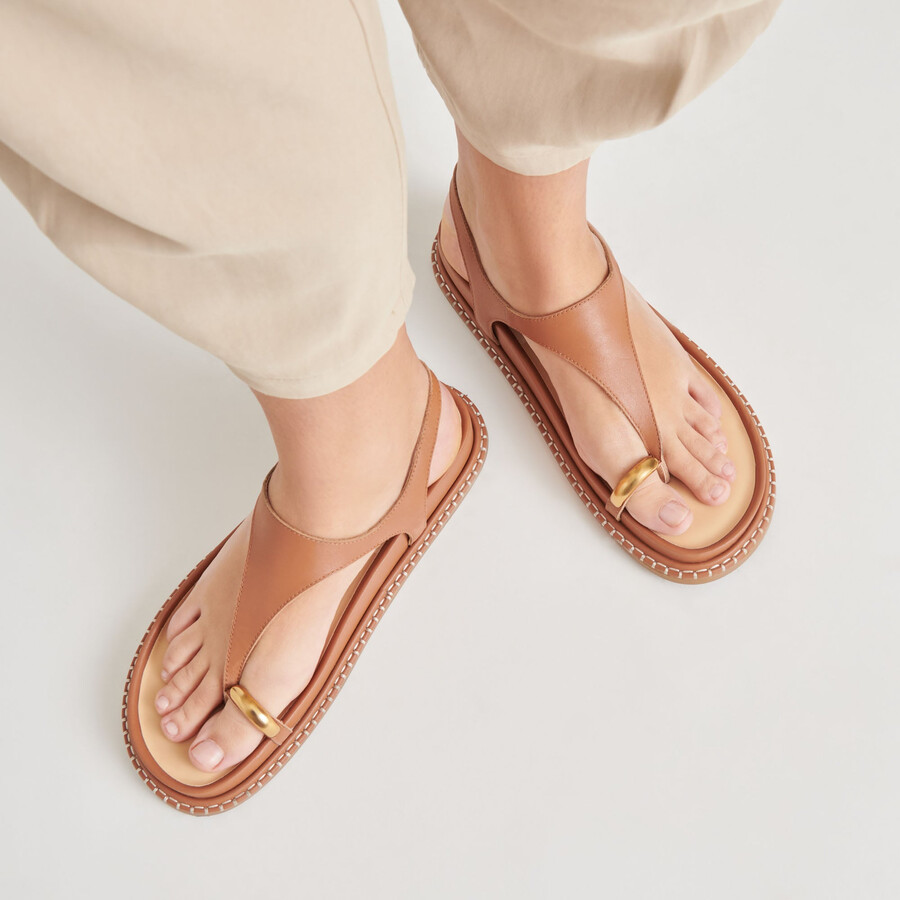 stefan sandals saddle leather