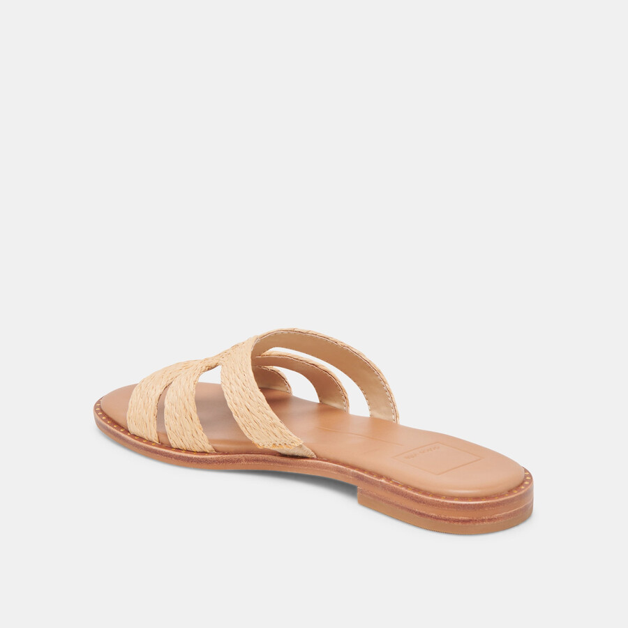 emon wide sandals lt natural raffia