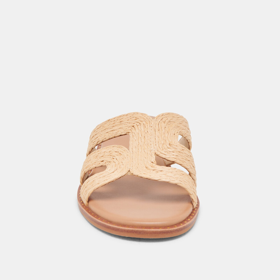 emon wide sandals lt natural raffia