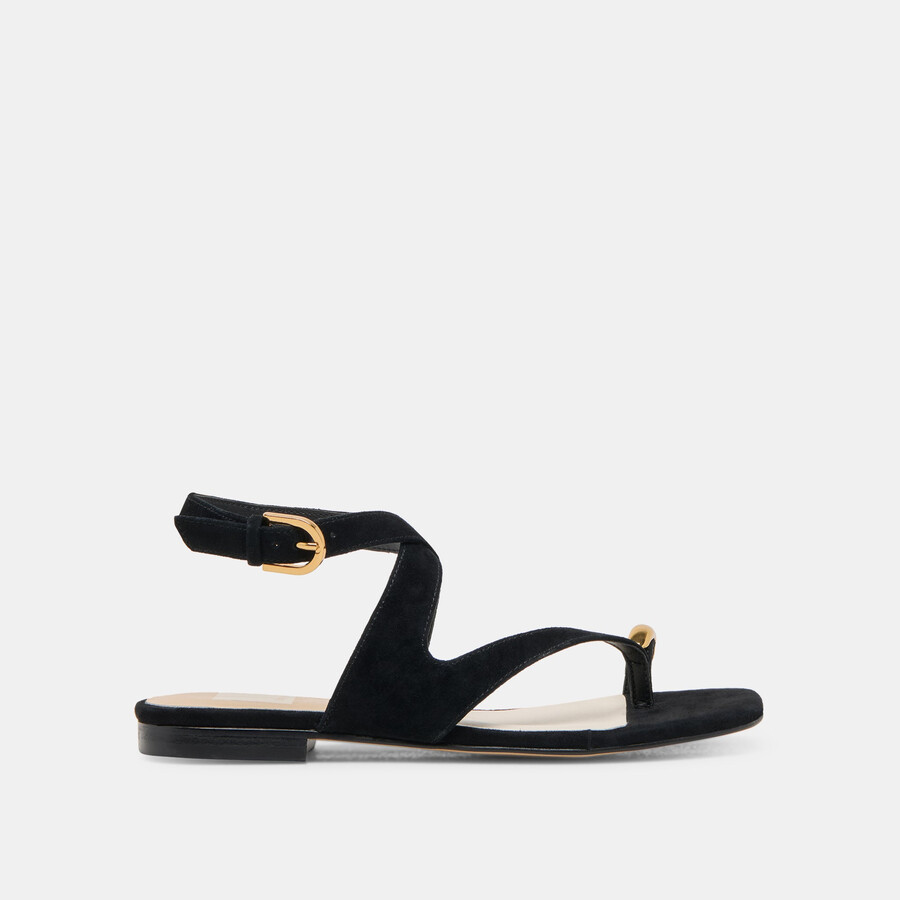 earla sandals onyx suede