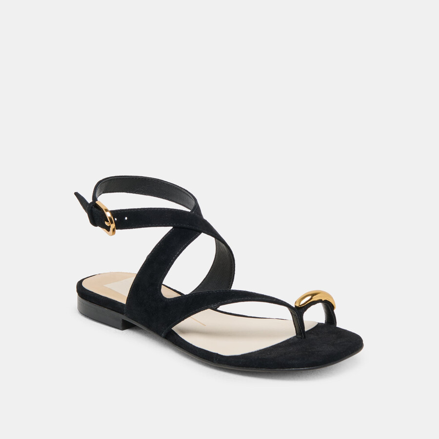 earla sandals onyx suede