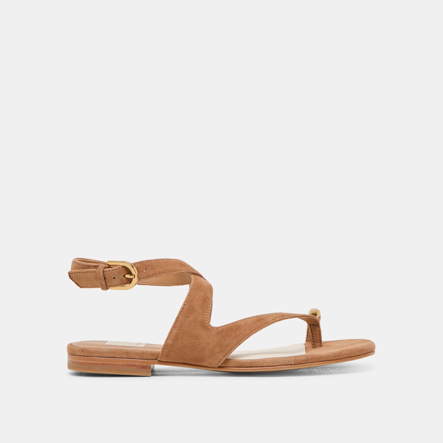earla sandals brown suede