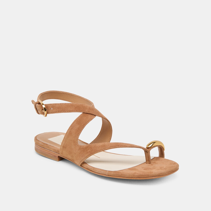 earla sandals brown suede