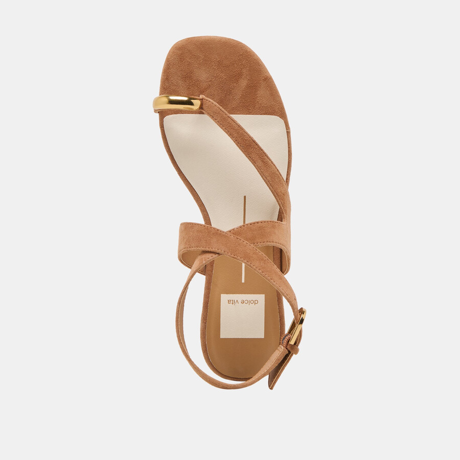 earla sandals brown suede