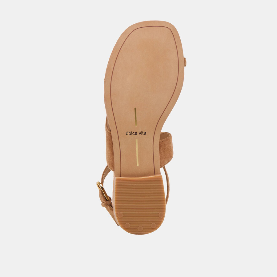 earla sandals brown suede