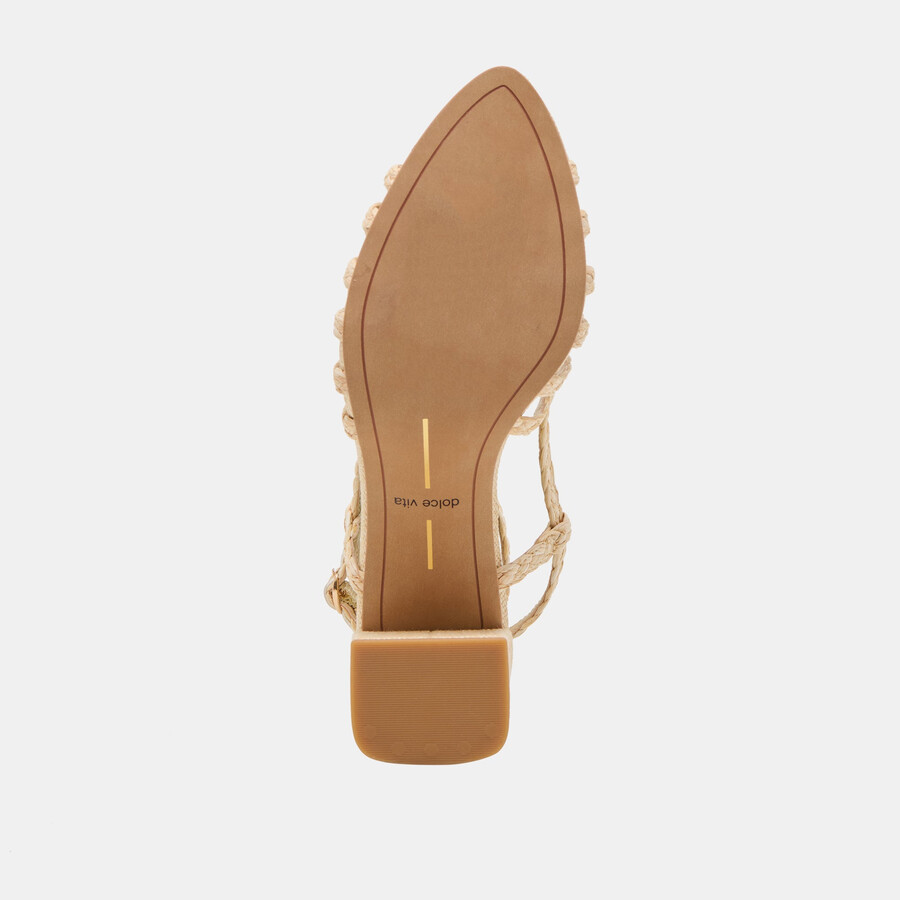 yasmin heels natural raffia