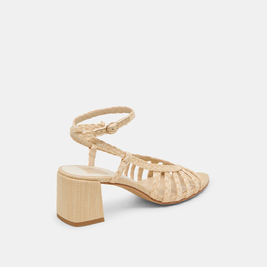 yasmin heels natural raffia