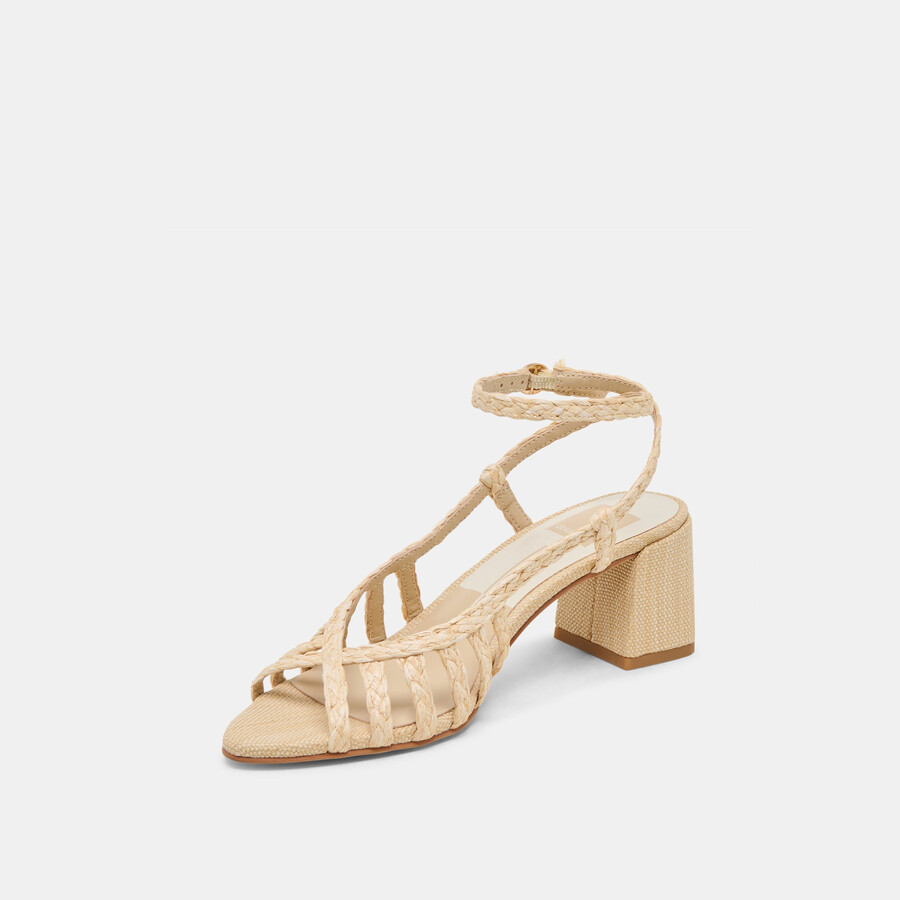 yasmin heels natural raffia