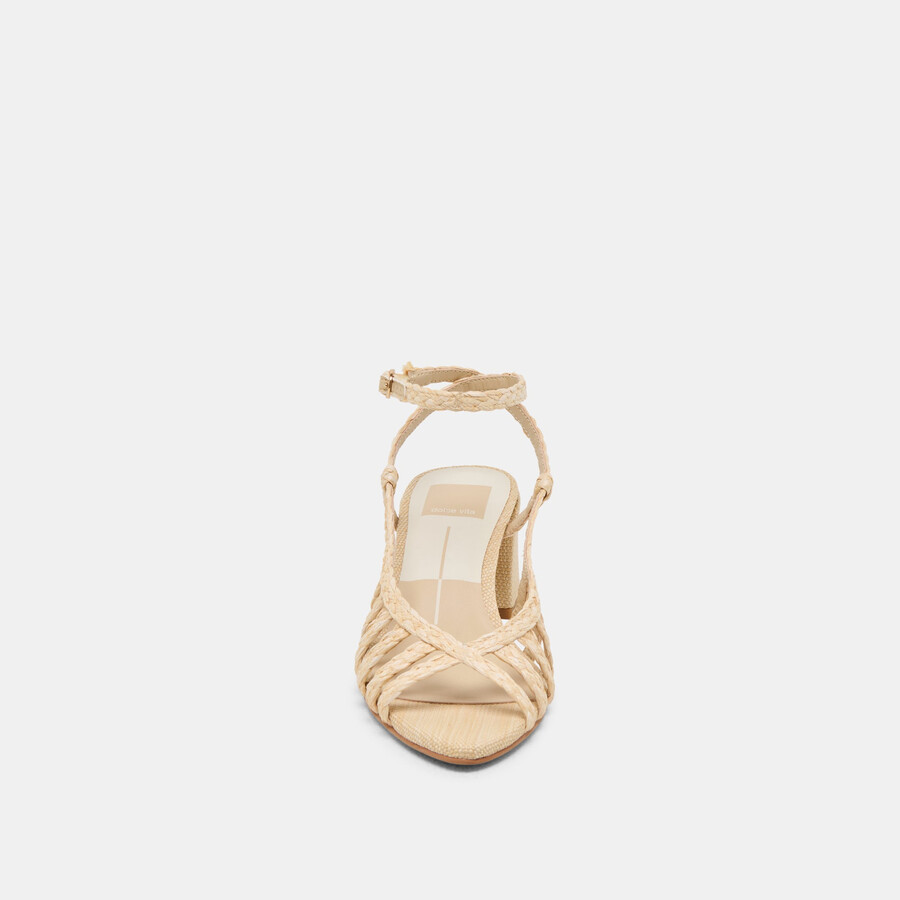 yasmin heels natural raffia