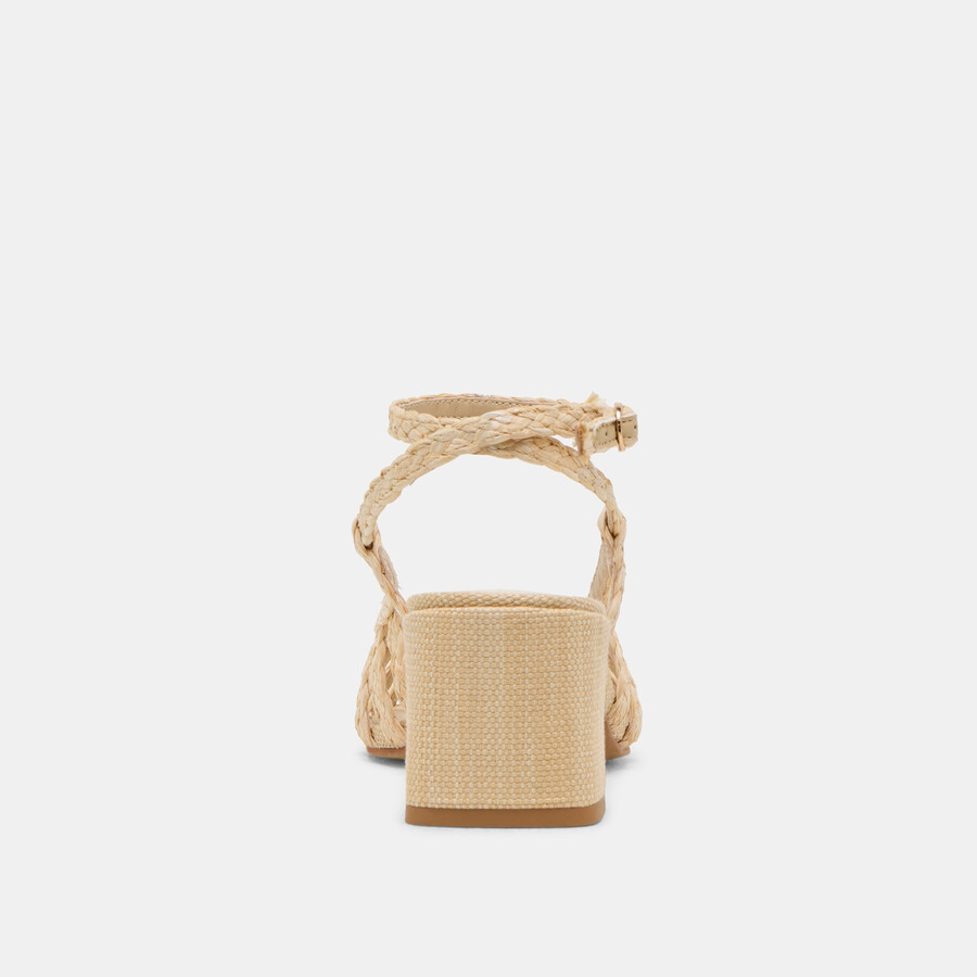 yasmin heels natural raffia