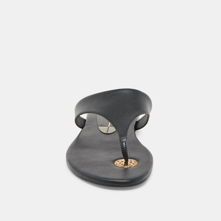 kittle sandals black leather