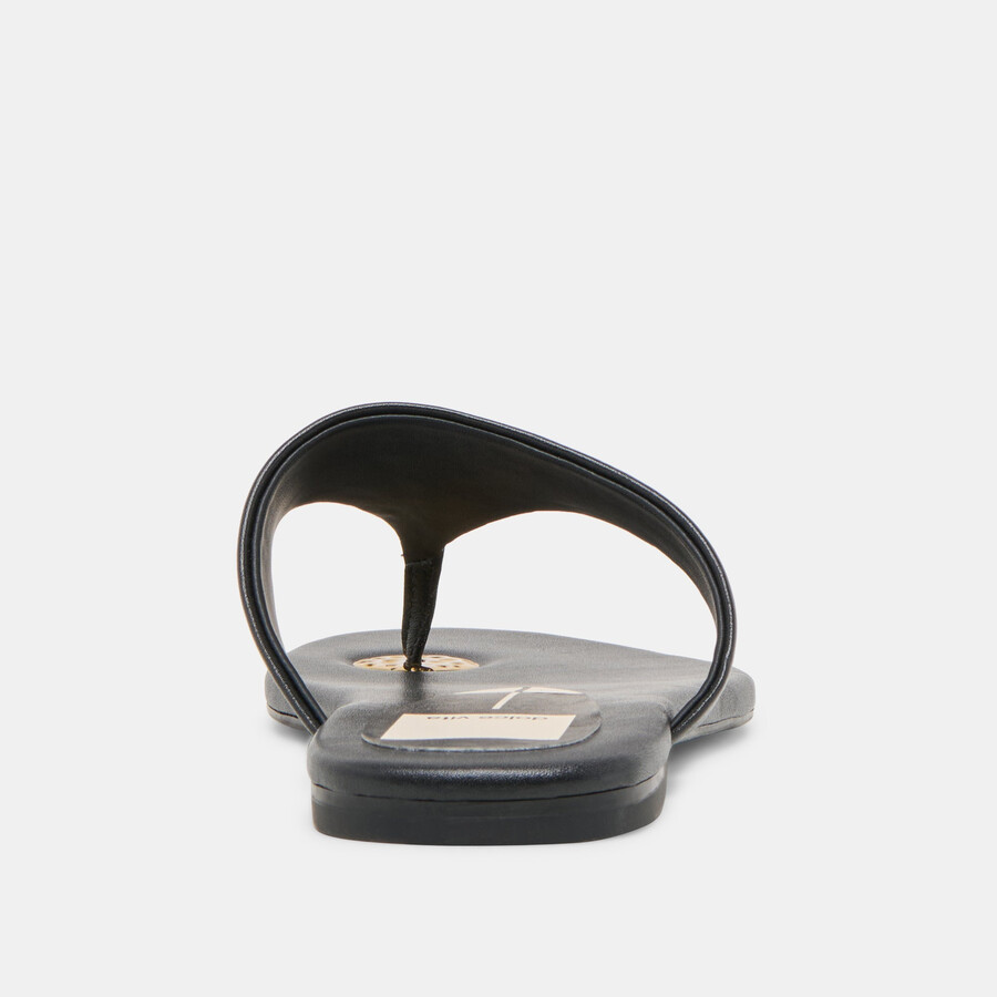 kittle sandals black leather