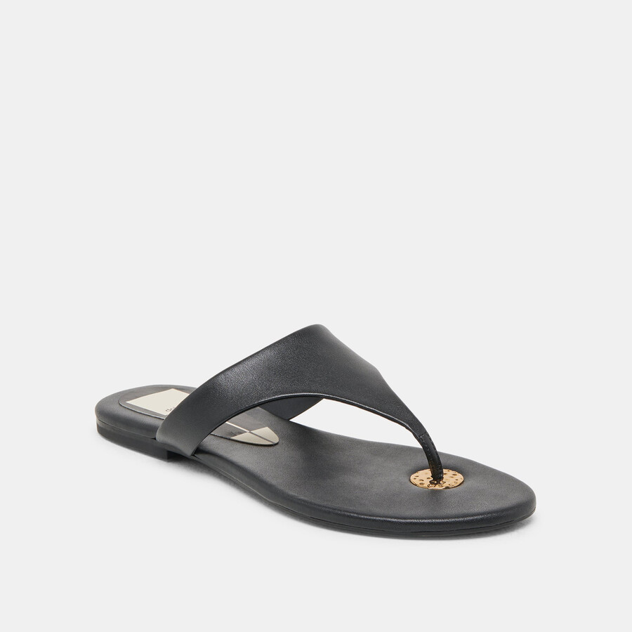 kittle sandals black leather